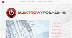Desktop Screenshot of elektrowyposazenie.pl