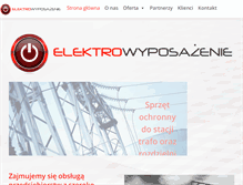 Tablet Screenshot of elektrowyposazenie.pl
